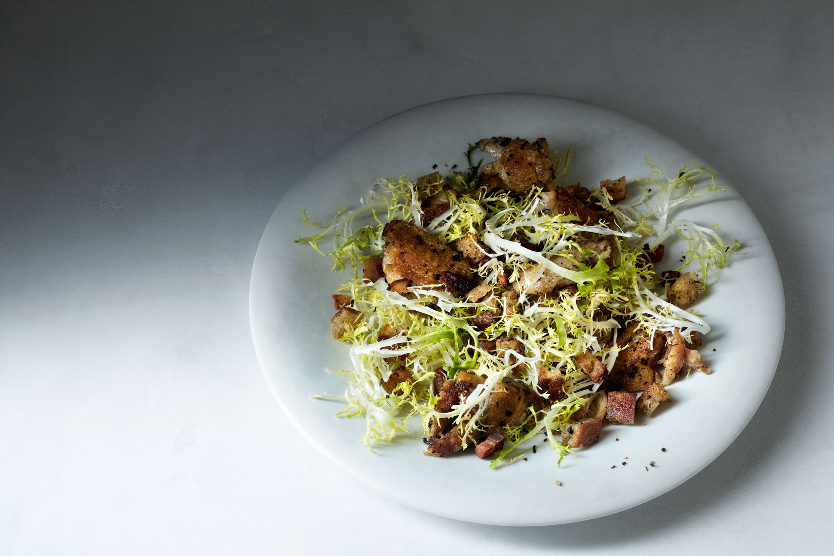 Sinsemilla | Confi Chicken Frisee Salad